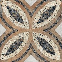 Floor tile and Wall tile - Terrazzo tegels Casale Firandze cotto - 25x25 cm - 14 mm thick