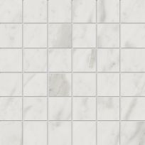 Floor tile and Wall tile - Velvet White mozaiek 5x5 - 10 mm thick