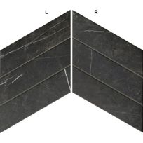 Wall tile - Diamond Marquina Chevron (L-R) - 40x70 cm - 10 mm thick