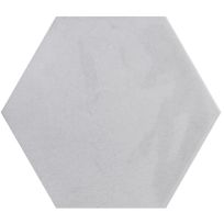 Wall tile - Hexagon Moon White glans 16x18 9 mm thick