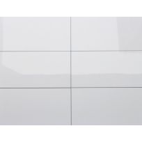Wall tile - Kerabo white glans - rectified edges - 30x60 cm - 10mm thick