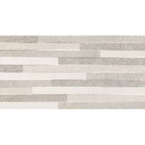 Wall tile - Pierre Grey Decor - 30x60 cm - rectified edges - 10mm thick