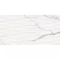 Wall tile - Tilorex Charonne White structuur Glossy - 30x60 cm - Rectified - Ceramic - 9 mm thick - VTX60626